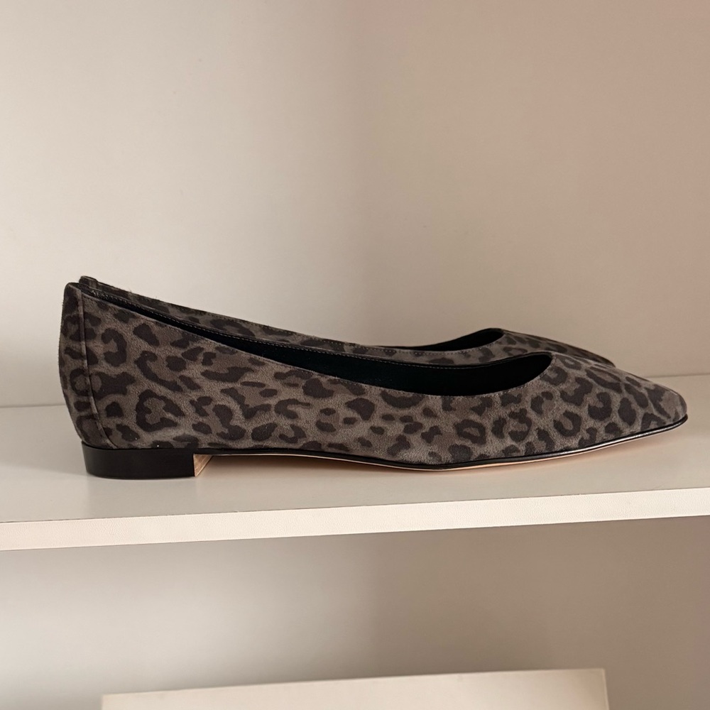 MANOLO BLAHNIK ‘Leo’ Suede Flats – Grey Leopard | EU 39.5 / US 9 - Picture 3 of 12